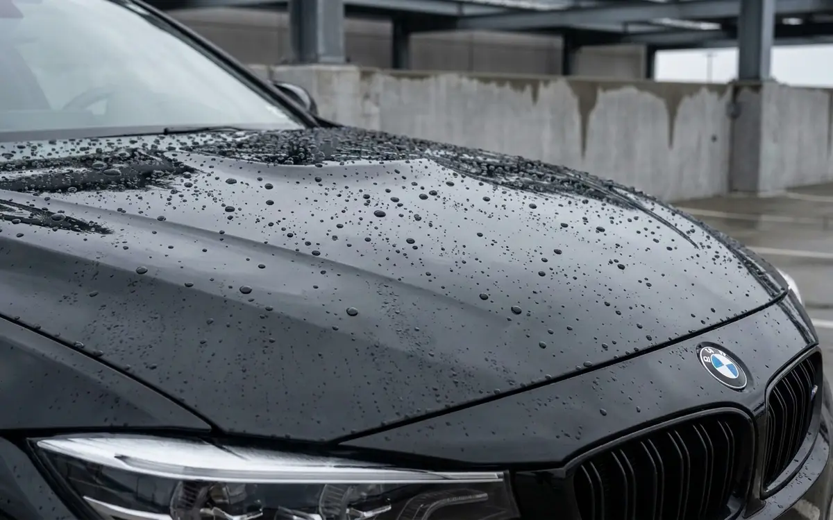 Car paint after ceramic coating Fort Worth, deep glossy protected finish