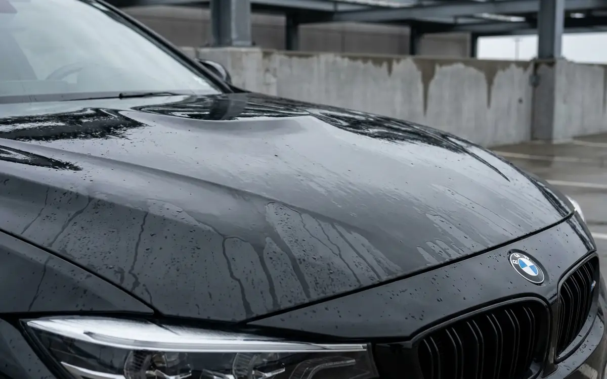 Car paint before ceramic coating, dull and unprotected